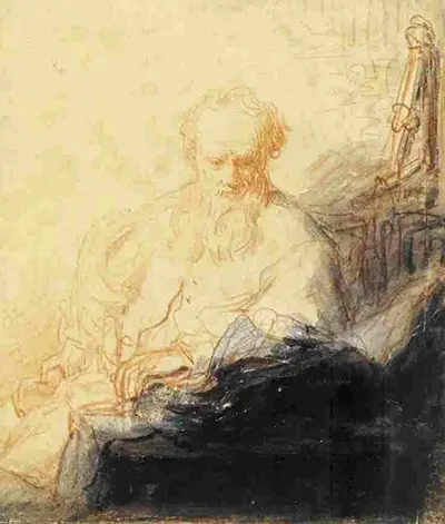 St Paul in Meditation Rembrandt